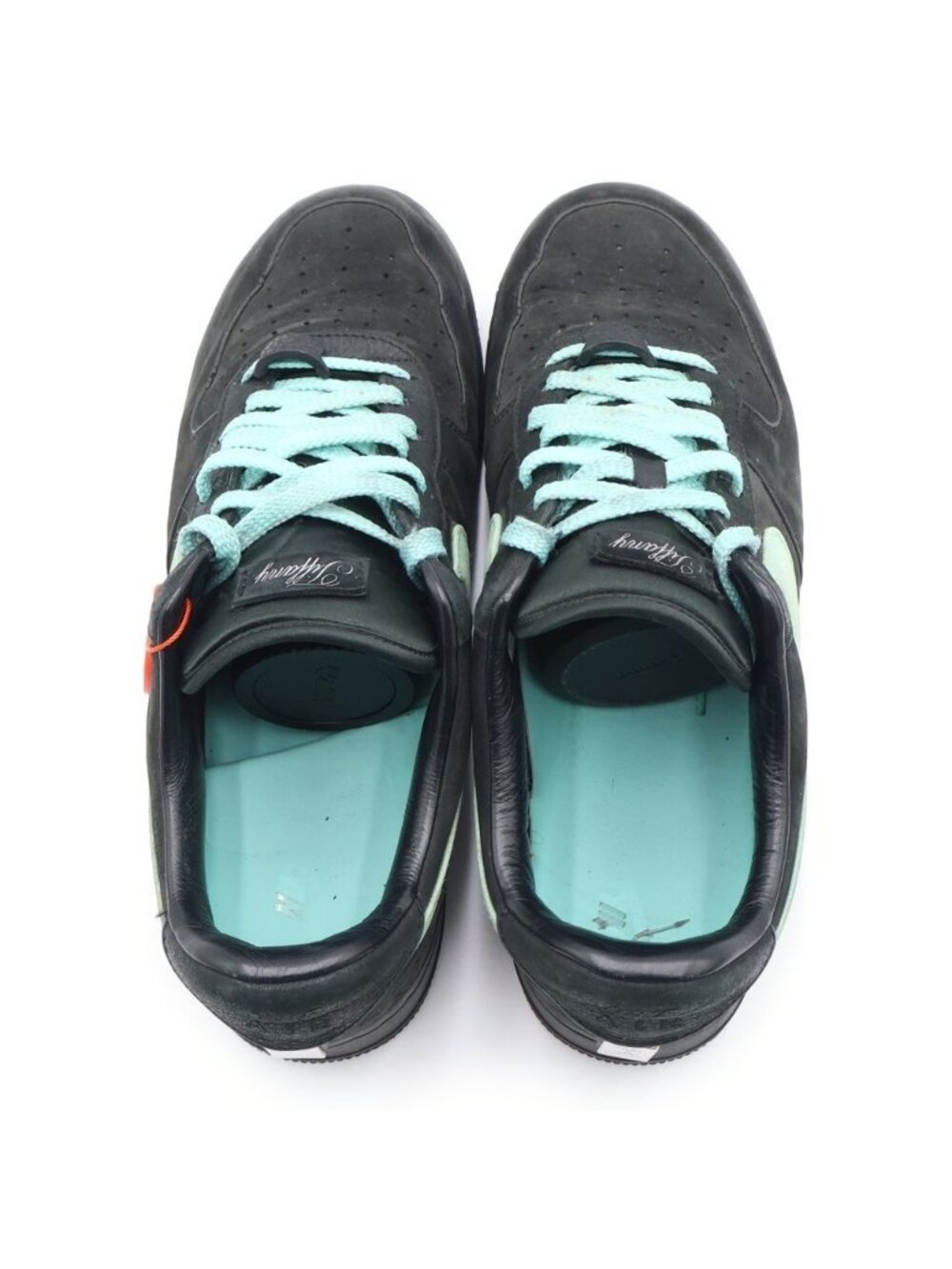 Tiffany & Co Nike Air Force 1 Low Cut Sneakers Black Blue - Picture 4 of 6